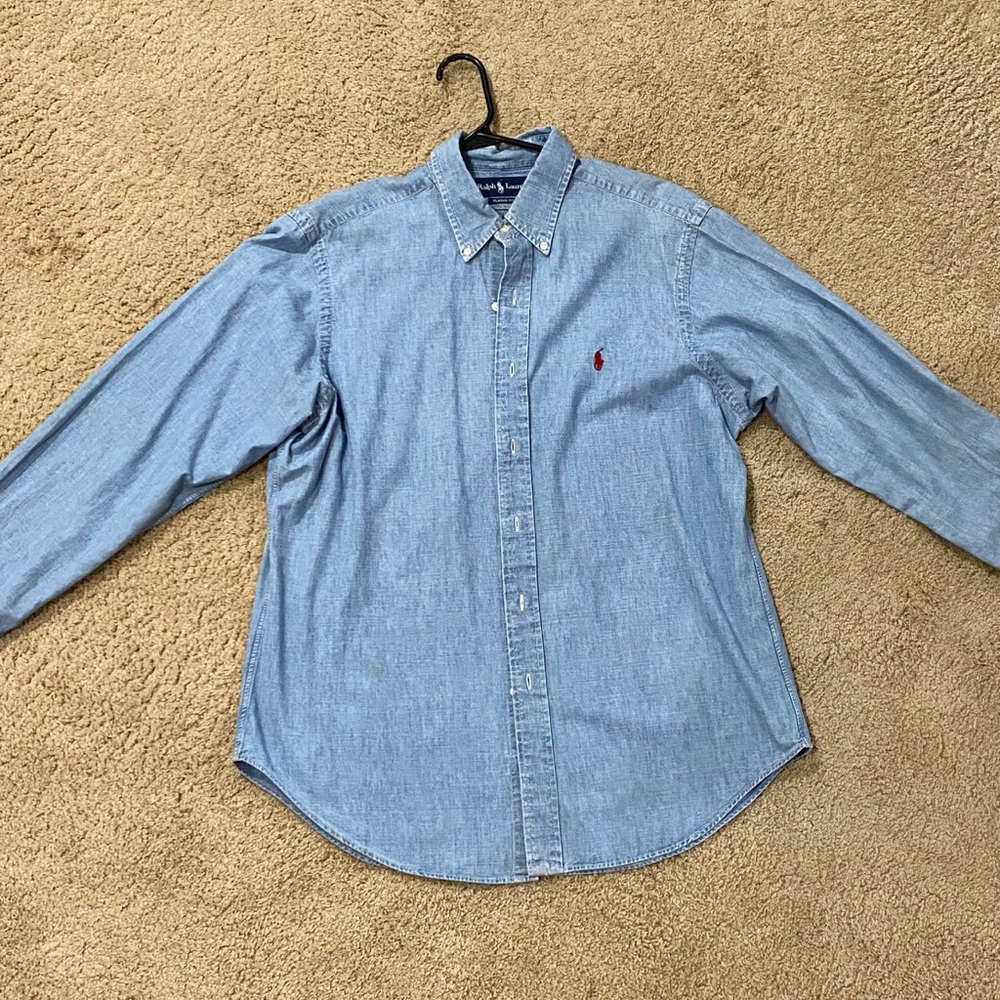 Ralph Lauren denim button down shirt